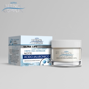 RETINOL COMPLEX Crema Viso Antirughe Notte con Acido Jaluronico - 50ml
