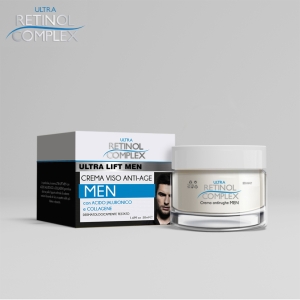 RETINOL COMPLEX Crema Viso Anti - Age Men con Acido Jaluronico e Collagene - 50ml