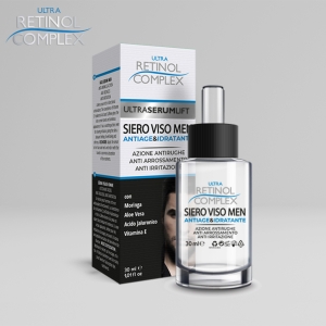 RETINOL COMPLEX Siero Viso Uomo Antiage e Idratante - 30ml