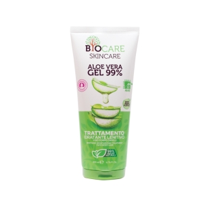 BIOCARE Aloe Vera Gel 99% Trattamento Idratante Lenitivo Viso Corpo Capelli - 200ml