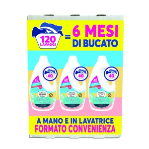 SWEET HOME Detersivo Liquido Puro Bucato 40 lavaggi - TRIPACCO 