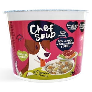 PETFORMANCE Chef Soup con Manzo, Piselli e Carote - 25 grammi