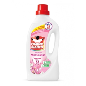 OMINO BIANCO Detersivo Liquido Bucato Ninfea Rosa - 35 lavaggi