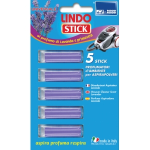 PARODI Lindo Stick Profumatori per Aspirapolvere alla Lavanda - 5 pezzi