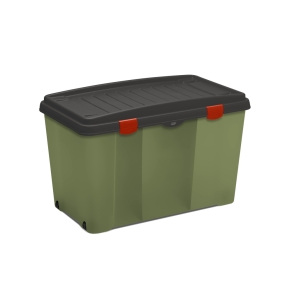 STEFANPLAST Family Box Verde Oliva con Coperchio Ardesia
