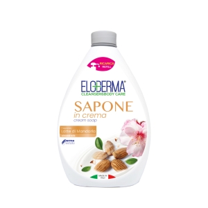 ELODERMA Sapone in Crema Latte di Mandorla - ricarica 1 lt