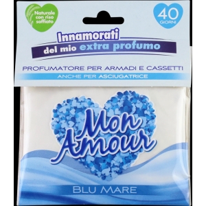 MON AMOUR Buste Profumate per Armadi Blu Mare - 40 giorni