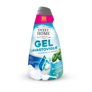 SWEET HOME Gel Lavastoviglie con Salvia e Bicarbonato - 1 lt