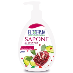 ELODERMA Sapone in Crema Melograno e Lime - 1lt