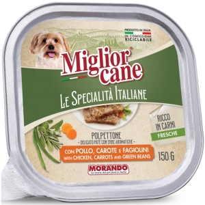 MIGLIOR CANE Polpettone con Pollo, Carote e Fagiolini - 150gr