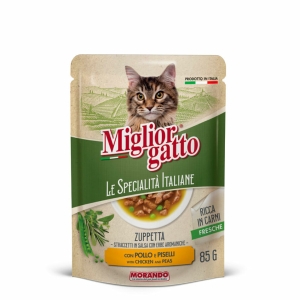 MIGLIOR GATTO Specialità Italiane Zupppetta con Pollo e Piselli - 85gr