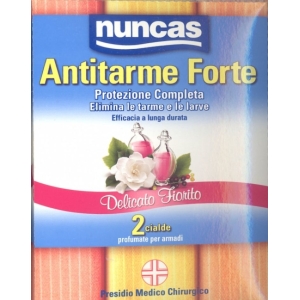 NUNCAS Antitarme Forte Cialde Protezione Completa Profumo Fiorito - 2 cialde
