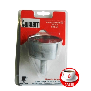 BIALETTI Filtro ad Imbuto 6 Tazze