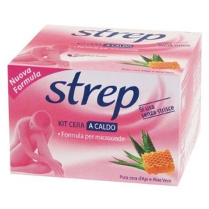 STREP Kit Cera Corpo a Caldo con Pura Cera d'Api e Aloe Vera - 250ml