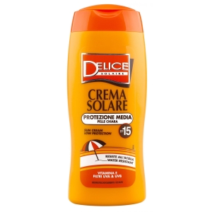 DELICE Solaire Crema Solare Protezione Media Pelle Chiara 15 - 250ml