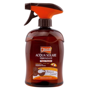 DELICE Solaire Acqua Solare Abbronzante Fresh Bronze Profumo Coconut con Carotene e Aloe Vera - 500ml