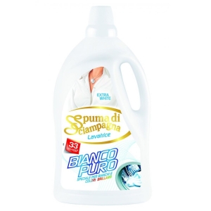 SPUMA DI SCIAMPAGNA Bianco Puro Detersivo Liquido per Lavatrice - 33 lavaggi