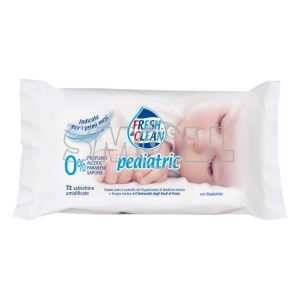 FRESH & CLEAN Pediatric Salviettine Umidificate Indicate per i Primi Mesi - 72pz