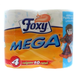  FOXY Carta Igienica Decorata - 4 Mega Rotoloni