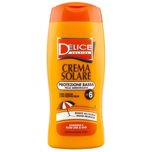 DELICE Solaire Crema Solare Protezione Bassa Pelle Abbronzata 6 - 250ml