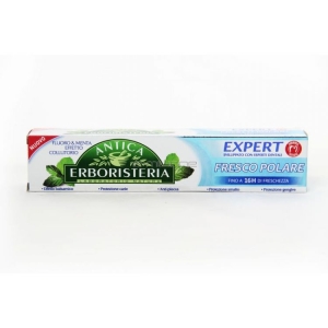 ANTICA ERBORISTERIA Dentifricio Fresco Polare Fluoro e Menta Effetto Collutorio 16h di Freschezza - 75ml