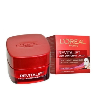 L'OREAL Dermo Expertise Revitalift Crema Viso Contorni e Collo Trattamento Rimagliante Anti-rughe Rassodante - 50ml