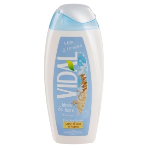 VIDAL Milk & Cream Docciaschiuma Nutriente con Avena e Latte di Riso - 250ml