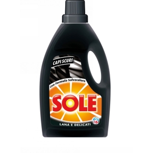 SOLE Per Capi Scuri Detersivo a Mano e in Lavatrice Liquido - 1lt