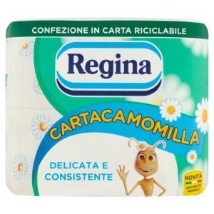 REGINA Carata Igienica alla camomilla - 4 rotoli