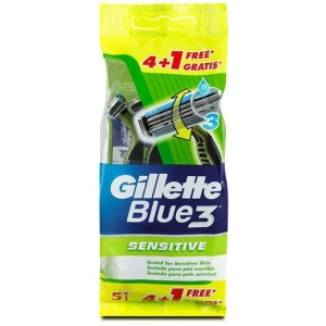 GILLETTE Blue 3 Sensitive Rasoio Trilama Testato per Pelli Sensibili - 4pz