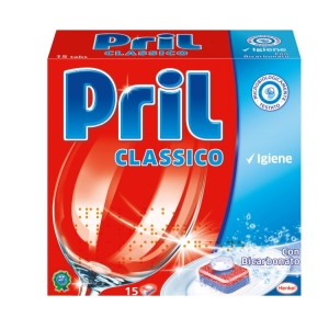 PRIL Classico Igiene Tabs con Bicarbonato - 15pz
