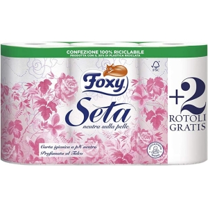 FOXY Seta Carta Igienica - 4 rotoli + 2