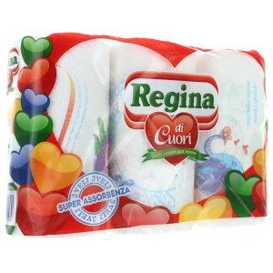 REGINA Asciugatutto Regina di Cuori Super Assorbenza - 3 rotoli