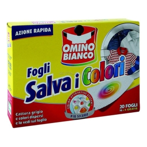 OMINO BIANCO Fogli Salva I Colori - 16+4pz