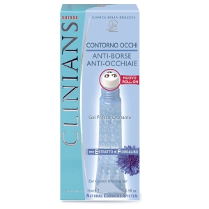 CLINIANS Clinica della Bellezza Contorno Occhi Anti-Borse Anti-Occhiaie Gel Fresco Drenante - 15ml