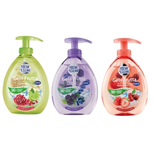 FRESH & CLEAN Sapone Liquido Gel di Frutta Cassa Mista