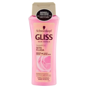 TESTANERA Gliss Hair Repair con Cheratina Liquida Shampoo Seta Fluida Gloss per Capelli Spenti e Sciupati - 250ml