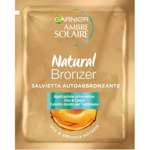 GARNIER Ambre Solaire Original Natural Bronzer Salvietta Autoabbronzante Viso Senza Tracce 