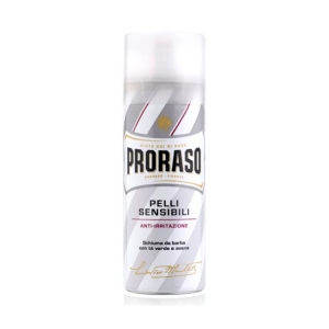 PRORASO Schiuma da Barba Pelli Sensibili Anti Irritazione con Tè Verde e Avena - 300ml