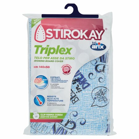 Stirokay Triplex Telo per asse da stiro 140 x 50 cm