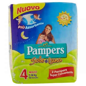 PAMPERS Sole e Luna 4 Pannolini Maxi (7-18 kg) - 22pz