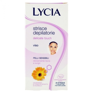 LYCIA Strisce Depilatorie Delicate Touch Viso per Pelli Sensibili - 20pz