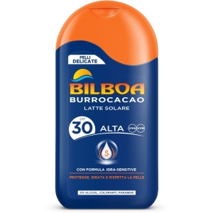 BILBOA Burrocacao Crema Solare di Burro Cacao Protezione Alta 30 - 200ml