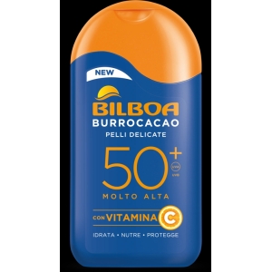 BILBOA Burrocacao Crema Solare di Burro Cacao Protezione Molto Alta 50+ - 200ml
