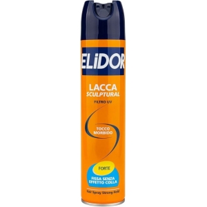 ELIDOR Hair Care Lacca Sculptural Protezione UV Tocco Morbido Forte Fissa Senza Effetto Colla - 75ml