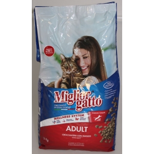 MIGLIOR GATTO Crocchette Manzo Fegato con Omega 3 e 6 - 2kg