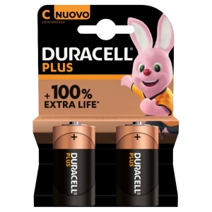 DURACELL Plus Mezza Torcia C - 2pz