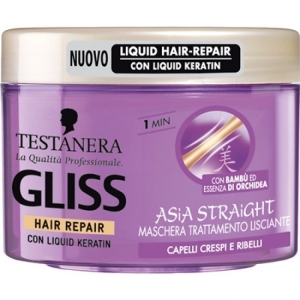 TESTANERA Gliss Asia Straight Maschera - 200ml