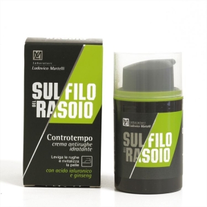 SUL FILO DEL RASOIO Controtempo Crema Antirughe Idratante con Acido Jaluronico e Ginseng 