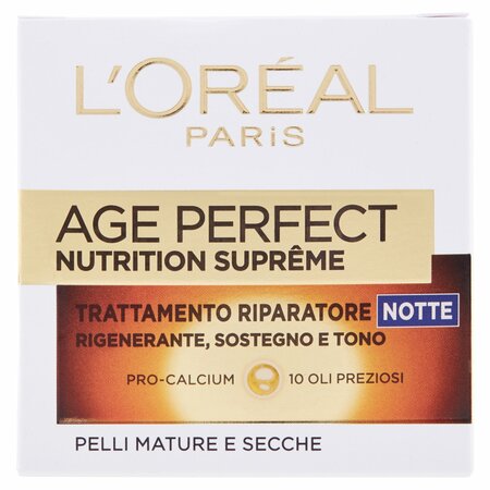 L'Oréal Paris Age Perfect Nutrition Suprême Trattamento riparatore notte pelli mature e secche 50 ml